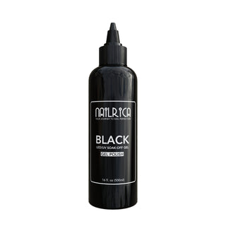 BLACK Gel Polish Refill | Soak-Off Gel No Wipe | 16oz